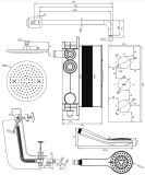 Termostatyczny System Wannowy Podtynkowy Chrom Y SYSYS01XCR Omnires
