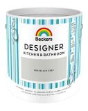 Farba Lateksowa Designer Kitchen & Bathroom Porcelain Grey Mat 2,5 L Beckers
