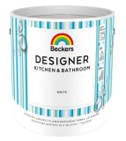 Farba Lateksowa Beckers Designer Kitchen & Bathroom White Mat 2,5 L