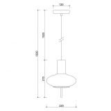 Lampa Wisząca Torni A Czarny TOA122P0 Ummo