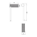 mini: Uchwyt Na Papier Toaletowy Zen Czarny S951-881 Cersanit (2)