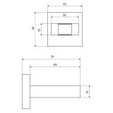 Uchwyt Na Słuchawkę Prysznicową Czarny Mat AREX.1021BL Excellent