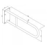 Uchwyt Półokrągły Stały Z Płytą 819Cc Andex