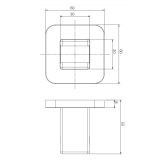 Uchwyt Punktowy Czarny Mat 8815ABL Omnires