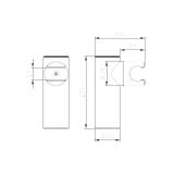 Uchwyt Punktowy Lunepo Chrom AULU111111 Avapax