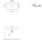 Umywalka Premium Biały Połysk 80x47 0220800001 Catalano