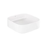 Umywalka Ceramiczna Nablatowa Kwadratowa 40X40 Resa Biały 58CW3043 Kludi