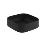 Umywalka Ceramiczna Nablatowa Kwadratowa 40X40 Resa Czarny mat 58CW3039 Kludi