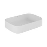 Umywalka Ceramiczna Nablatowa Prostokątna 60X40 Resa Biały mat 58CW4053 Kludi