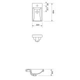 Umywalka Meblowa 40 Como Biały K32-001-BOX Cersanit