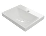 Umywalka Meblowa 50x37 cm Prostokątna Z Otworem Na Baterię Blanko Biały Połysk CENL.6317.500.WH Excellent