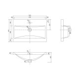 Umywalka Meblowa Go 60 61x41 Biała 1052 Defra