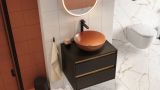 Umywalka Nablatowa 40 cm Okrągła Luqa Terracotta Mat CEAC.6401.400.TEM Excellent