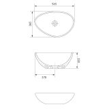 mini: Umywalka Nablatowa 55 Nieregularna Moduo Antracyt Mat K116-106 Cersanit (3)