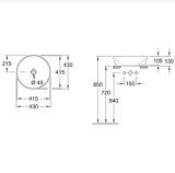 Umywalka Nablatowa Artis CeramicPlus Weiss Alpin 417943R1 Villeroy&Boch