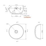 Umywalka Nablatowa Bez Przelewu 380 Round Freya 663131040003 Lavaberg