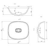 Umywalka Nablatowa Bez Przelewu 500C Hav 663129051003 Lavaberg