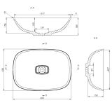 Umywalka Nablatowa Bez Przelewu 600C Hav 663129061003 Lavaberg