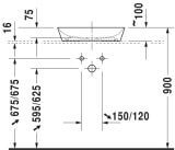 Umywalka Nablatowa Cape Cod 50x40,5 2339500000 Duravit