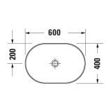 Umywalka Nablatowa D-Neo 60x40 2372600070 Duravit