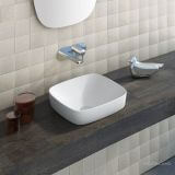 Umywalka Nablatowa Alvea Biały Mat 40x40 140AGRLXBM Catalano