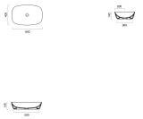 Umywalka Nablatowa Alvea Biały Mat 60x40 0622600021 Catalano