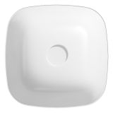 mini: Umywalka Nablatowa Kwadratowa 38x38 Larga Biały K677-004 Cersanit (2)