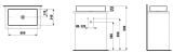 Umywalka Nablatowa Living Square Biały 60x34 H8114340001121 Laufen