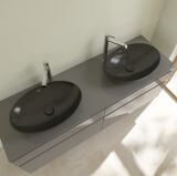Umywalka Nablatowa Loop&Friends 56x38 CeramicPlus Ebony 4A4701S5 Villeroy&Boch