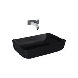 Umywalka Nablatowa Nomia 50 Black Mat Elita