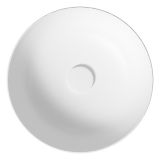 mini: Umywalka Nablatowa Okrągła 40x40 Larga Biały Mat K677-018 Cersanit (2)