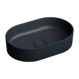 Umywalka Nablatowa Ovo Black Lava Mat 55x36 OVOUNBLV Omnires