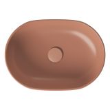 mini: Umywalka Nablatowa Owalna Moduo Ceglasty K116-131 Cersanit (1)