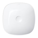 Umywalka Nablatowa Portland Biały 37x37 PORTLAND370BP Omnires