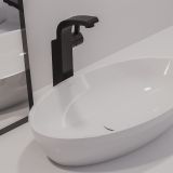 Umywalka Nablatowa Siena Biały 60x35 SIENALUNBP Omnires