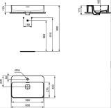 Umywalka Nablatowa Strada 2 Biały 60x40 T299801 Ideal Standard