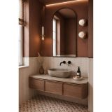 mini: Umywalka Nablatowa Z Kompozytu Mineralnego Fira Brown Matt FIRA0002-73 Emporia (2)