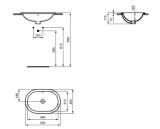 Umywalka Podblatowa Connect Biały 55x38 E504801 Ideal Standard