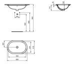 Umywalka Podblatowa Connect Biały 62x41 E505001 Ideal Standard