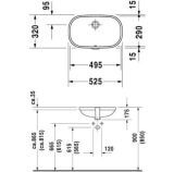 Umywalka Podblatowa D-Code 52,5x32 0338490000 Duravit