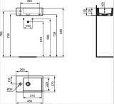 Umywalka Strada Biały 45X27 K081701 Ideal Standard