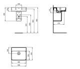 Umywalka Strada II Biała 50x43 T363701 Ideal Standard