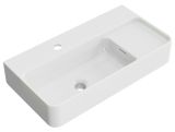 Umywalka Wisząca/Nablatowa 60x31 cm Prostokątna Z Otworem Na Baterię Ness Biały Połysk CENL.3519.600.WH Excellent