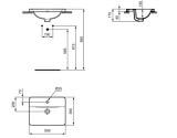 Umywalka Wpuszczana W Blat Connect Biała 50x39 E504301 Ideal Standard
