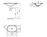 Umywalka Wpuszczana W Blat Connect Biała 55x38 E504701 Ideal Standard