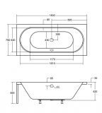 Wanna Do Zabudowy Vitae 180x80 Besco