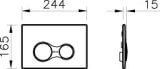 Przycisk Do Stelaża Sirius Chrom 740-0480 16,5 x 24,4 cm Vitra