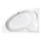 mini: Wanna Asymetryczna 170x110 Lewa Kaliope Biały S301-114 Cersanit (1)