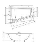 Wanna Do Zabudowy Alvi Duo BS-WAID-170-L 170x125 Emporia