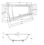 Wanna Do Zabudowy Alvi Duo BS-WAID-180-L 180x125 Emporia